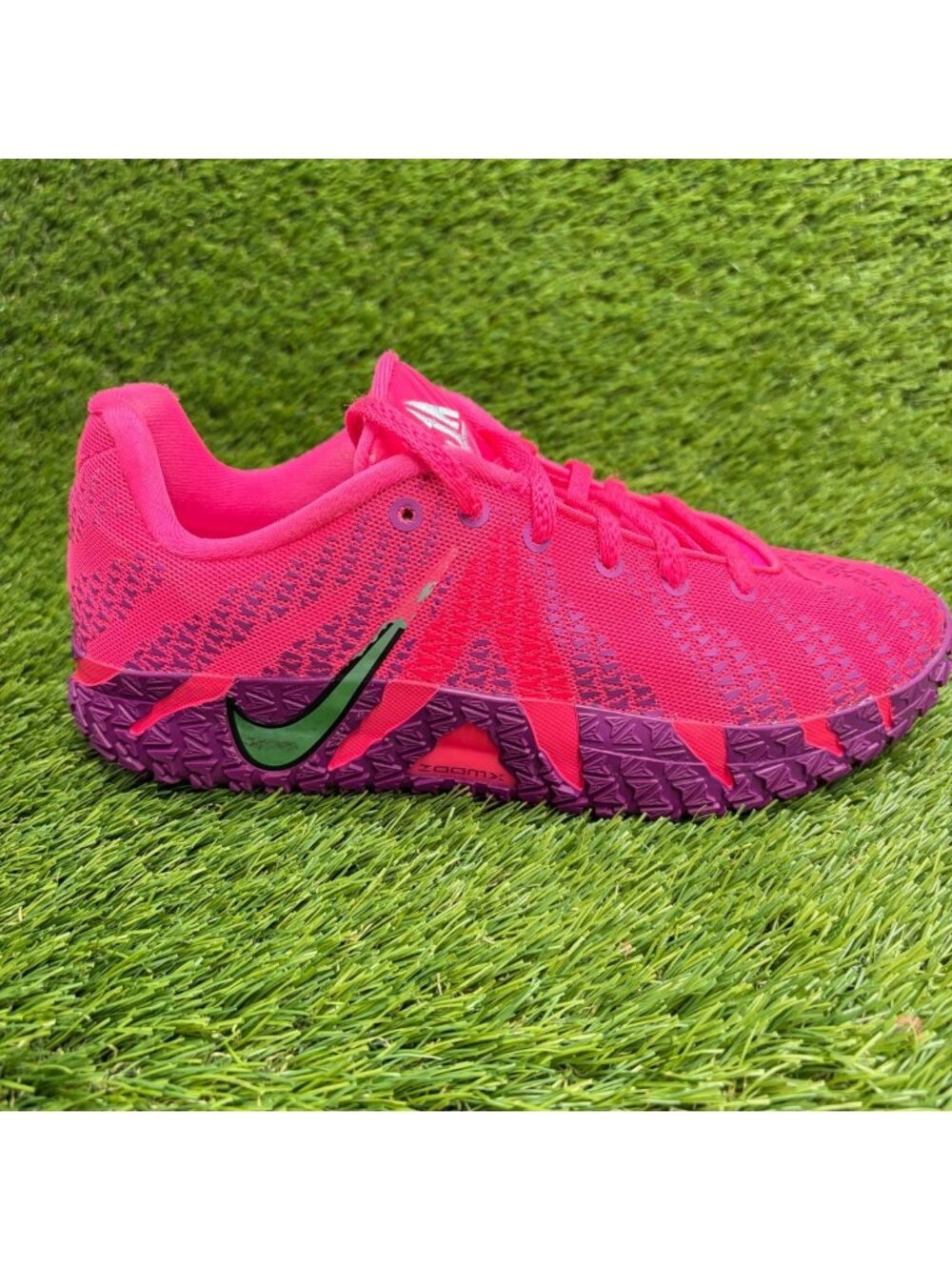 Nike Ja 3 Max Volume Girls Size 6.5Y Pink Purple Running Athletic Shoes Sneakers
